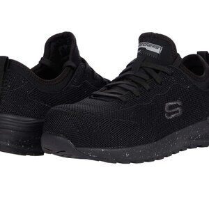 NIB SKECHERS Women's Work Bulkin – Balran Composite Toe Black Size 8.5 MSRP $115